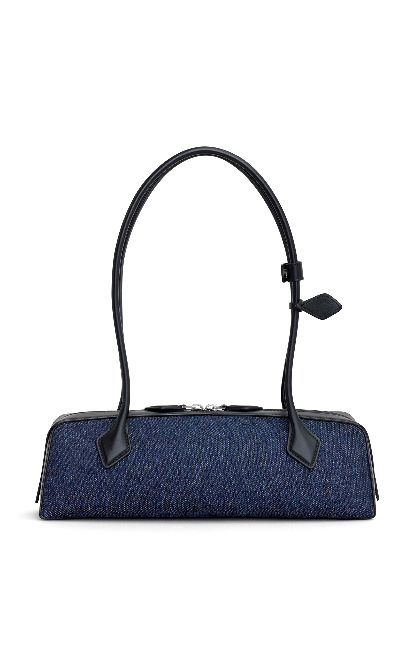 Le Teckel Medium Denim Shoulder Bag dark wash - 3