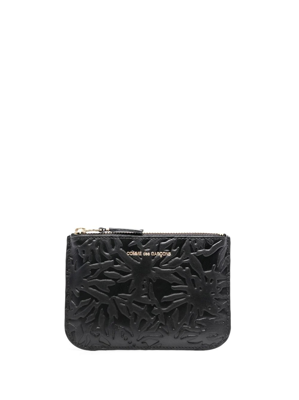 embossed leather wallet - 1