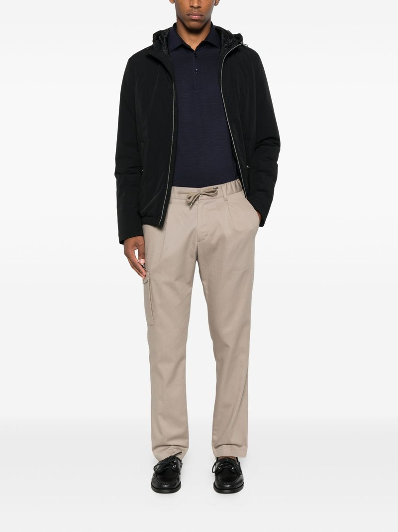 Herno hooded zip-fastening jacket outlook
