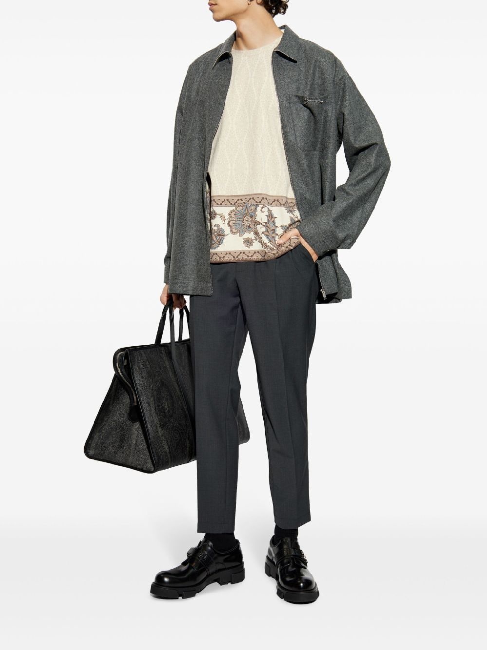 paisley-print T-shirt - 2