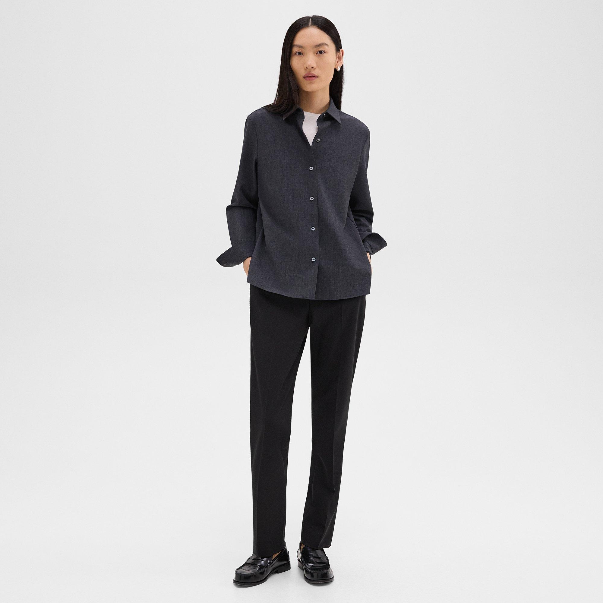 Straight Shirt in Good Wool - 6