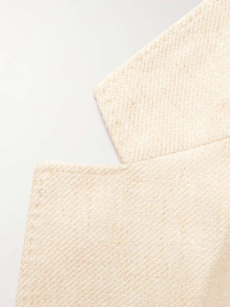 Linen, Wool and Silk-Blend Twill Blazer 3