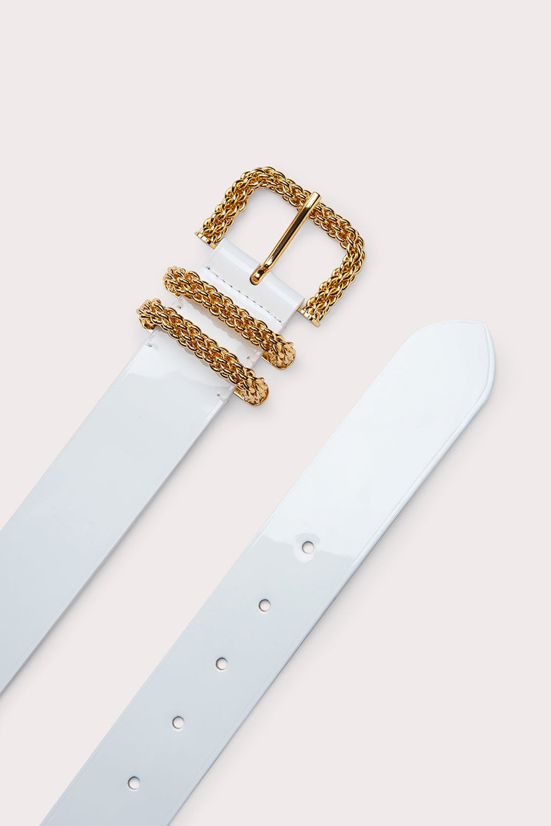 Katina White Patent Leather 3