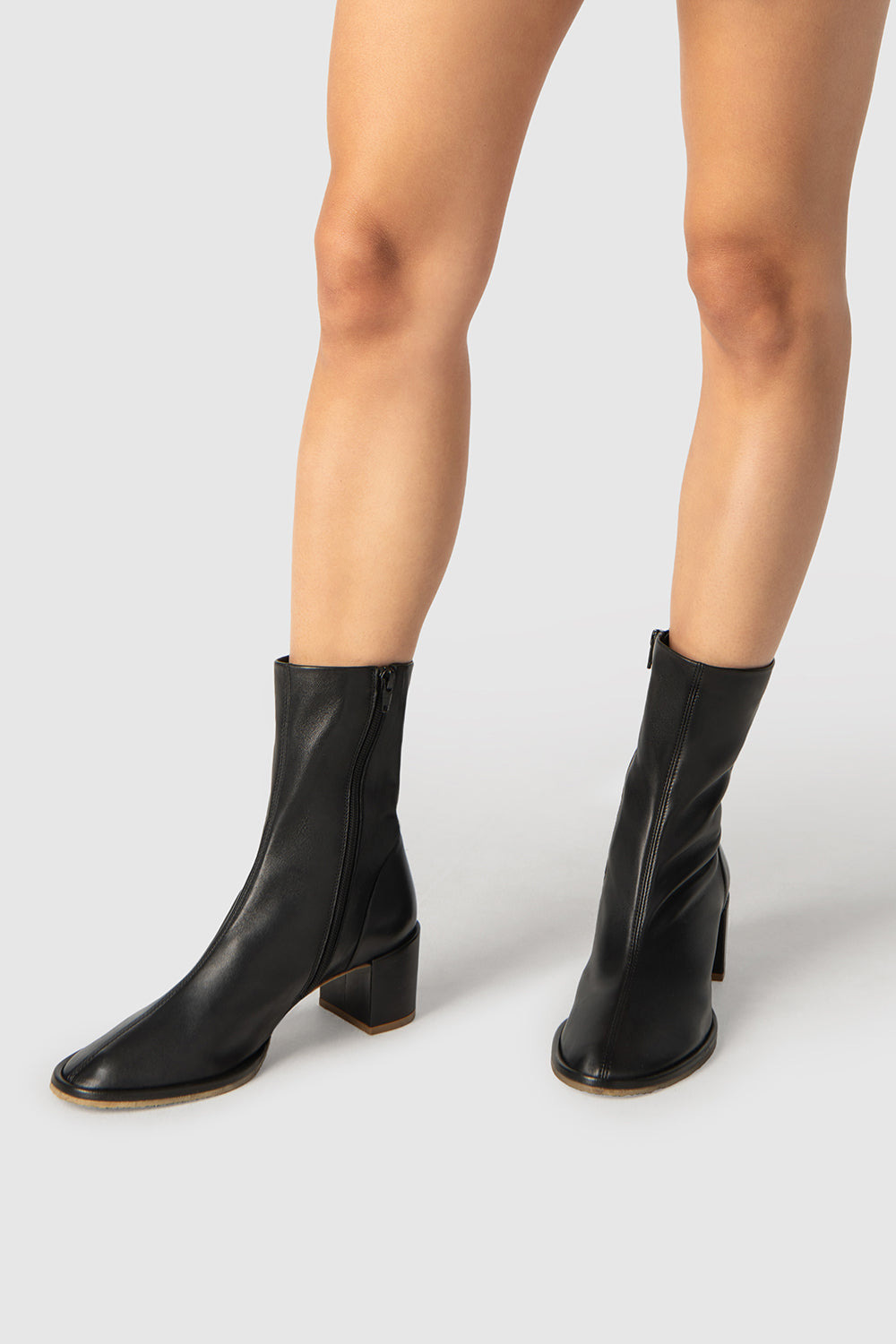 Josiah Ristretto Lamb Nappa Leather Ankle Boot - 5