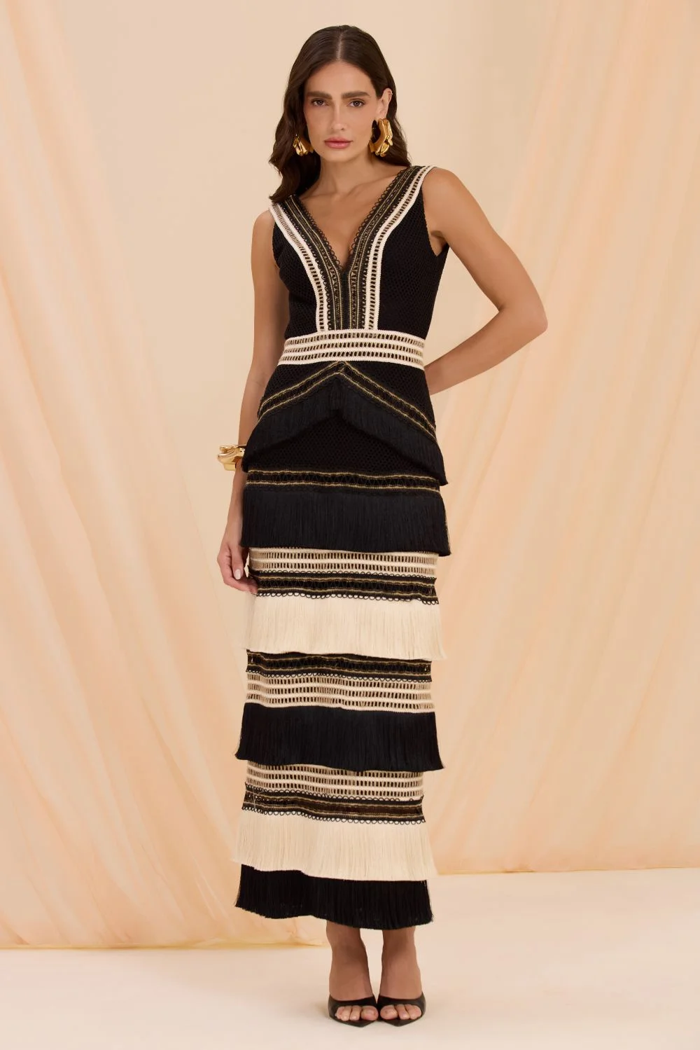 RITA FRINGE MIDI DRESS - 1