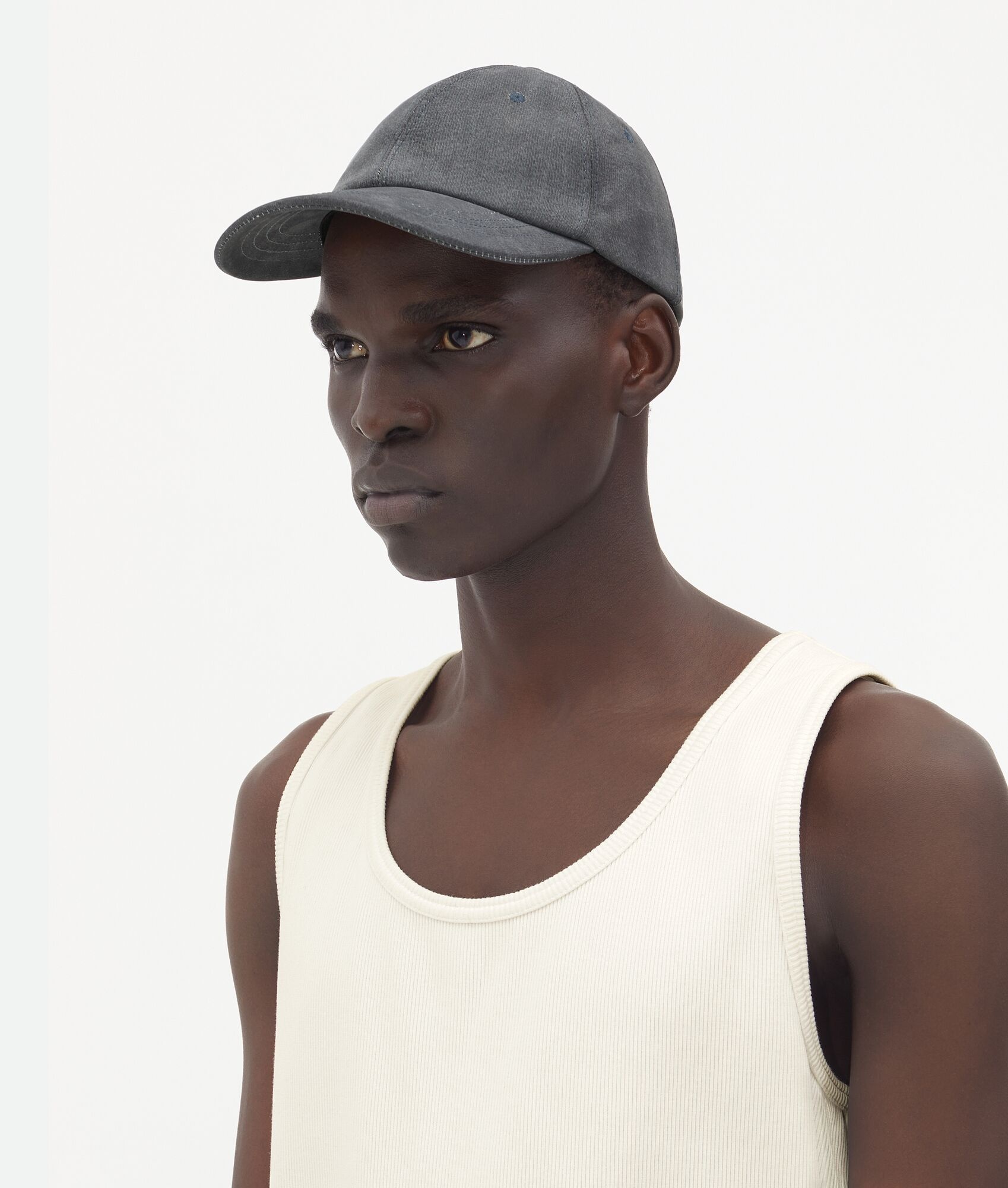 Printed Leather Cap - 4