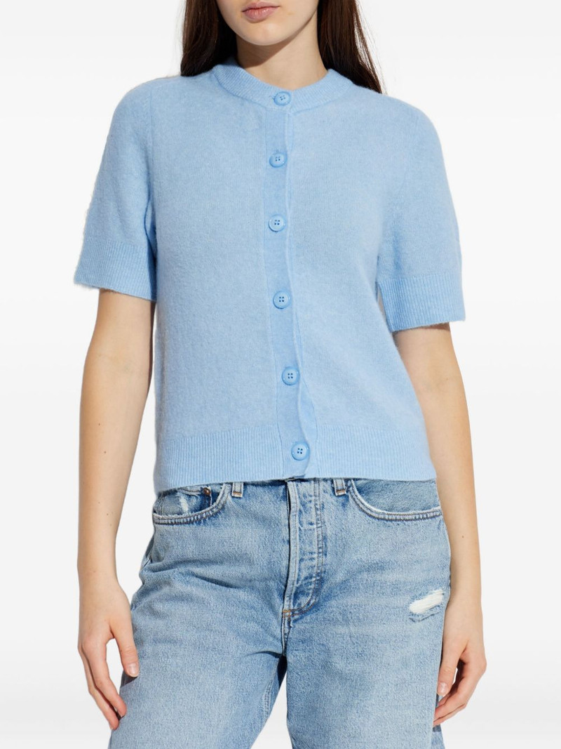 Sanoura button short-sleeve cardigan 3