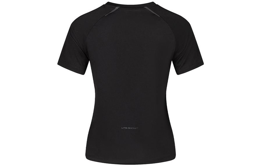 (WMNS) ASICS LITE-SHOW Short Sleeved Running Top Asia Sizing 'Performance Black' 2012D050-001 - 2