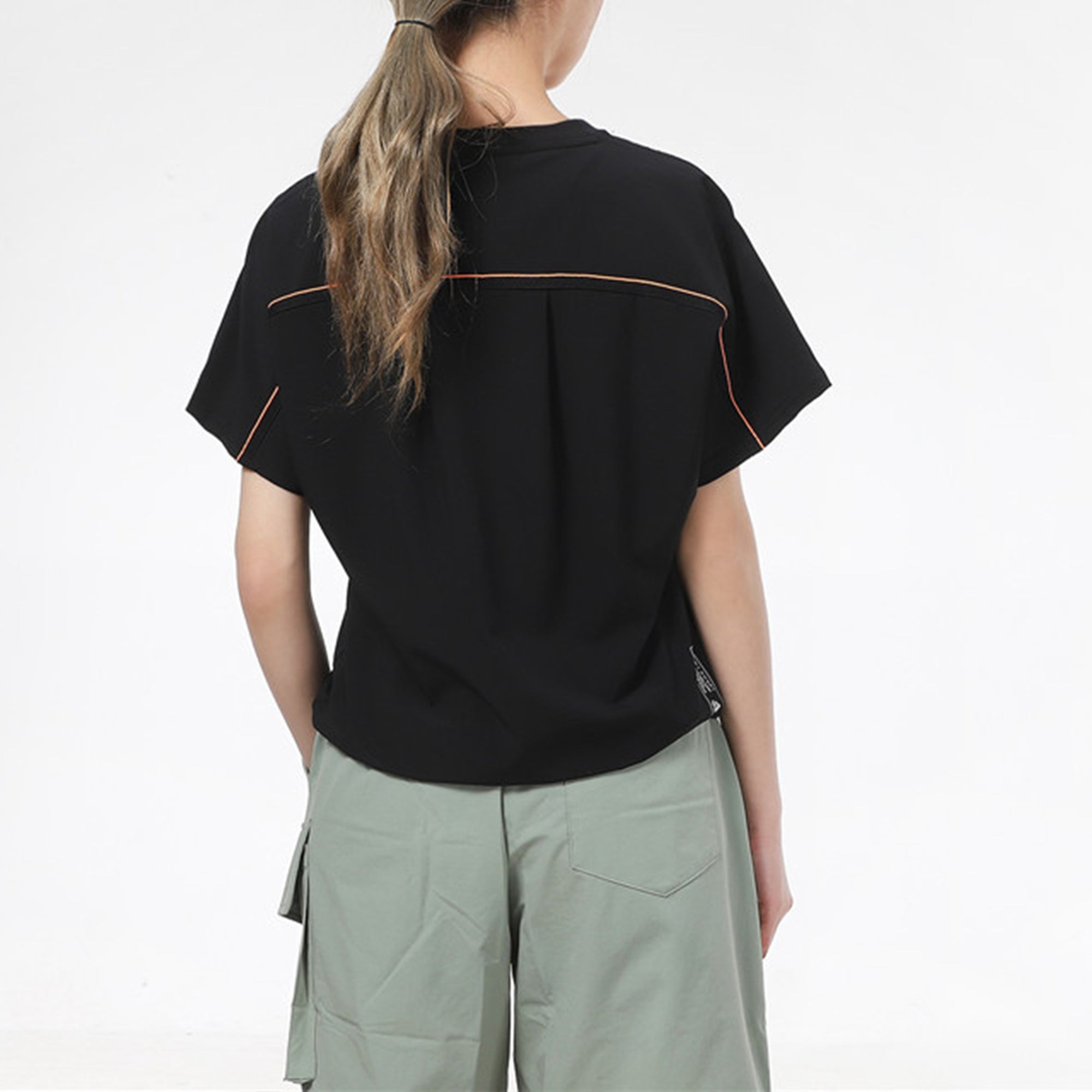 (WMNS) adidas Tech Woven t-shirt 'Black' GP0592 - 4