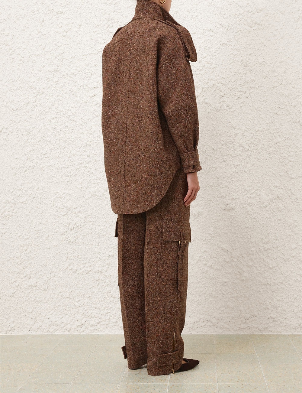 ILLUSTRATION TWEED JACKET - 4