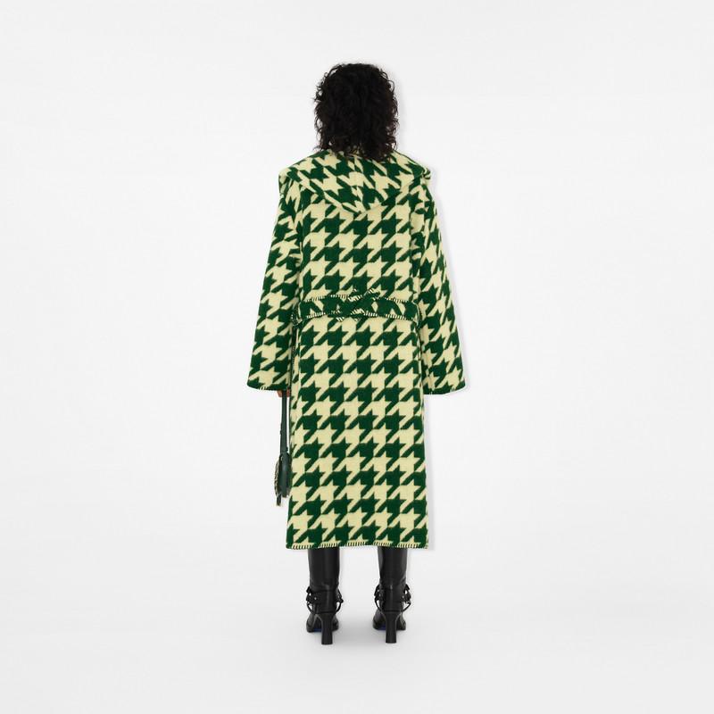 Houndstooth Wool Robe 4