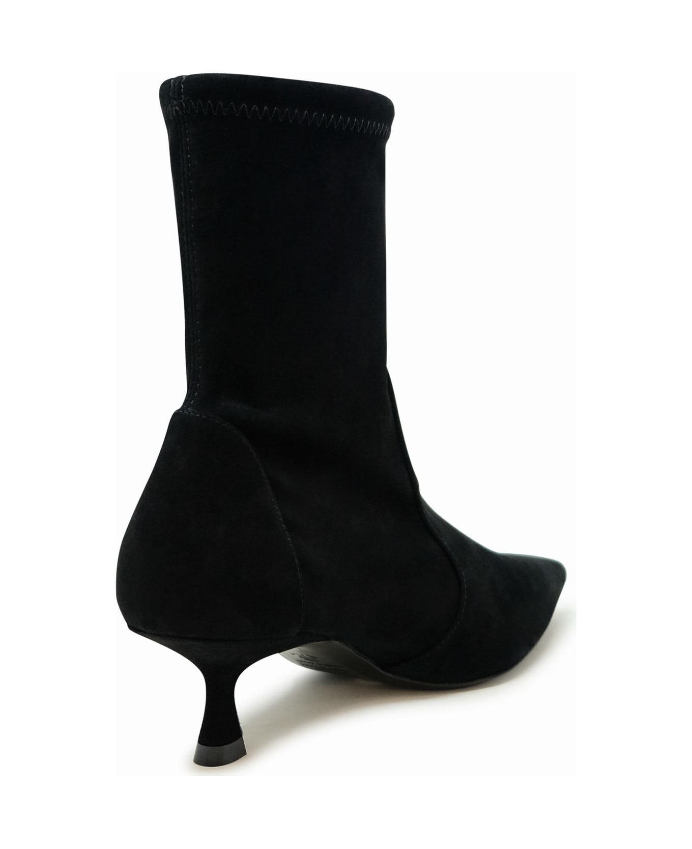 Stuart Weitzman Black Suede Naomi 50 Bootie - 3