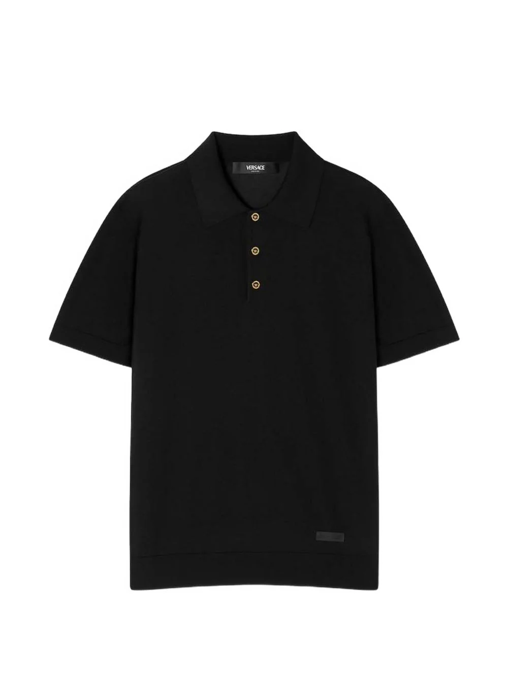 logo-patch polo shirt - 1