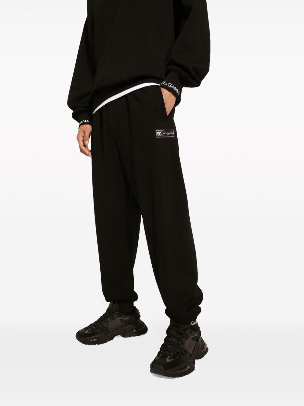 logo-waistband drawstring track pants - 5