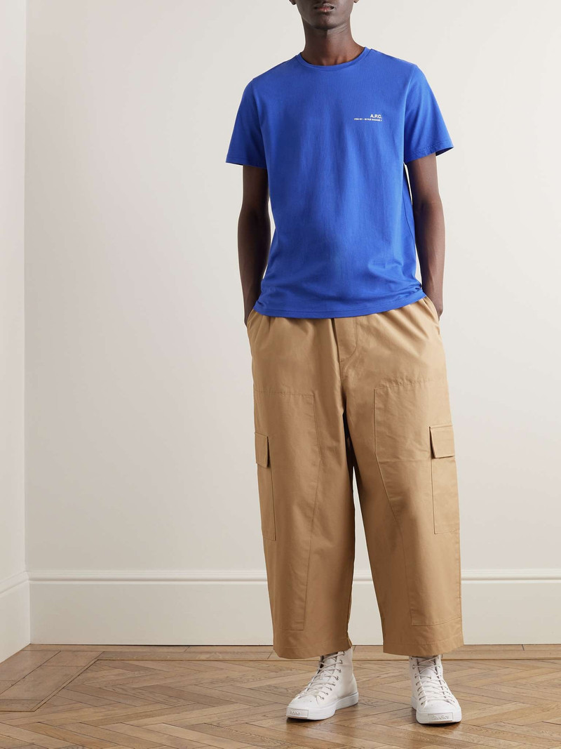 A.P.C. Item Logo-Print Cotton-Jersey T-Shirt outlook