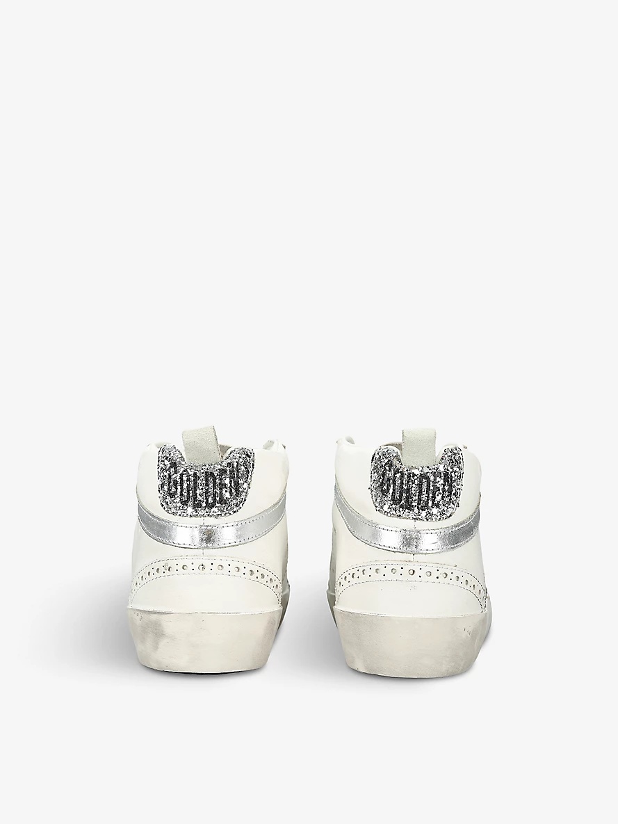 Golden Goose Mid Star 80185 logo-print leather mid-top trainers - 4
