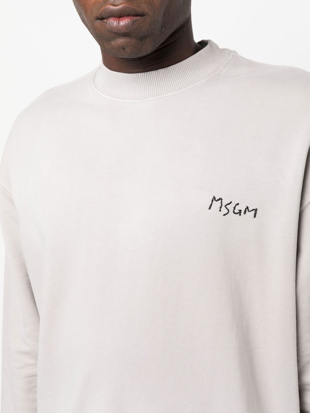 embroidered logo jumper - 5