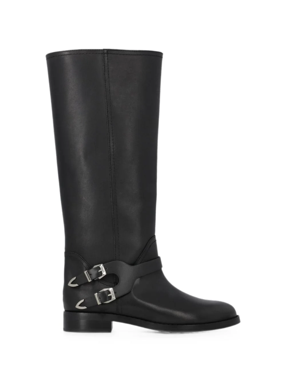 buckle-detail leather boots - 1