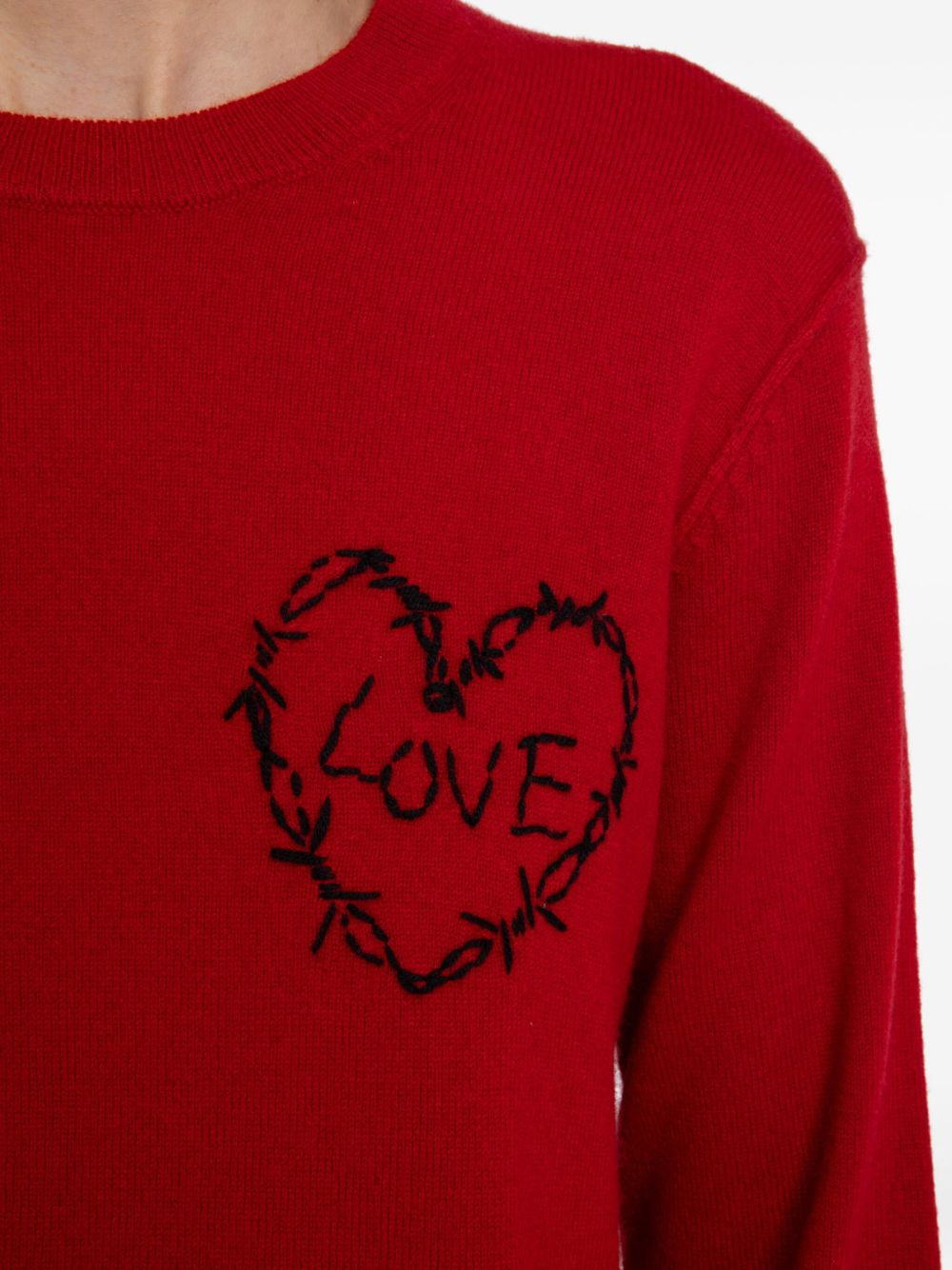 Kendy wired-heart sweater - 5