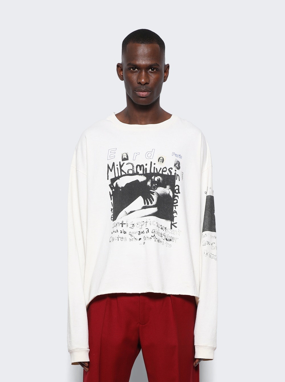 Vivid Nightmares Long Sleeve T-Shirt Faded Ivory - 3