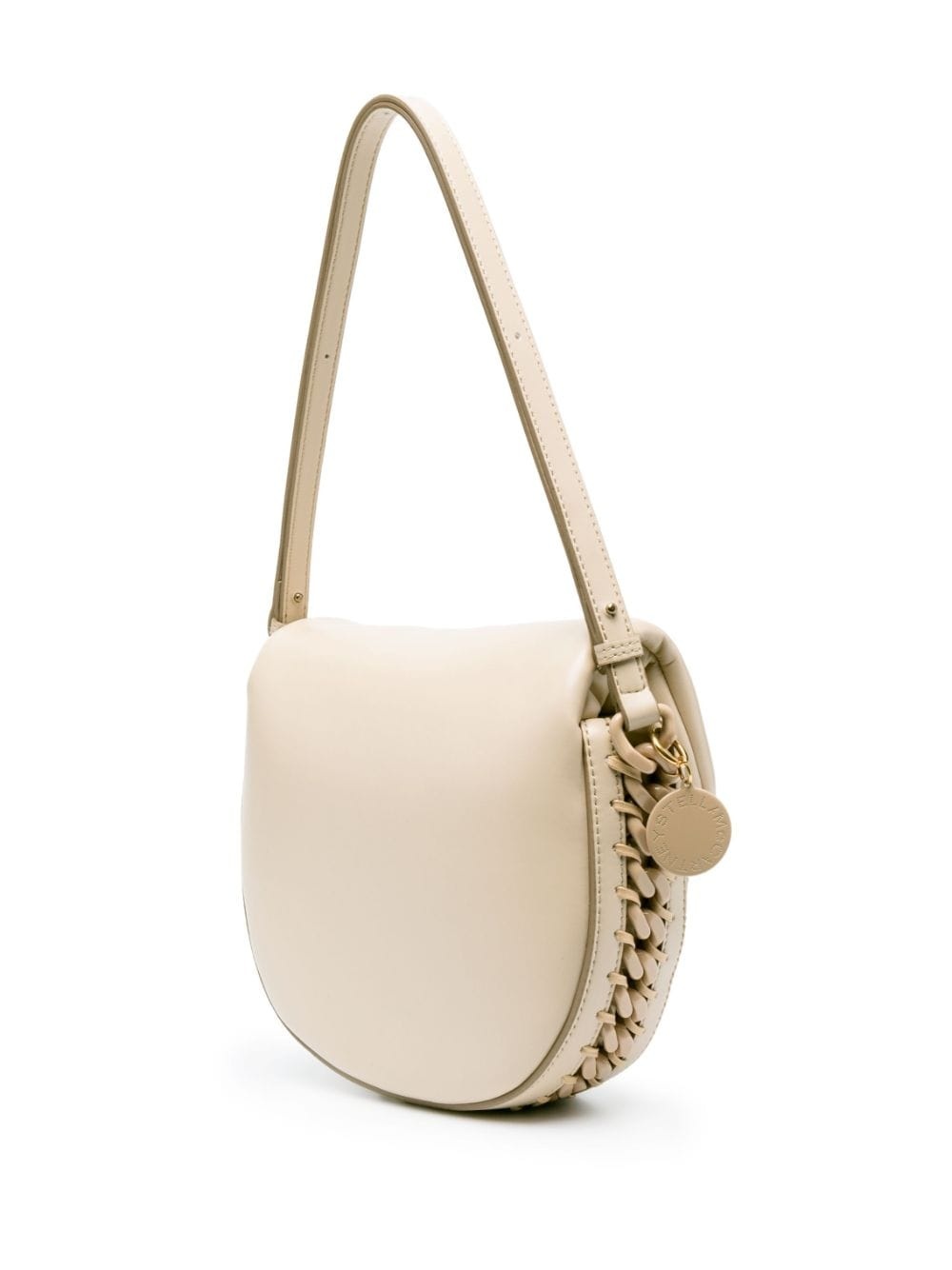 Frayme chain-link faux-leather shoulder bag - 4