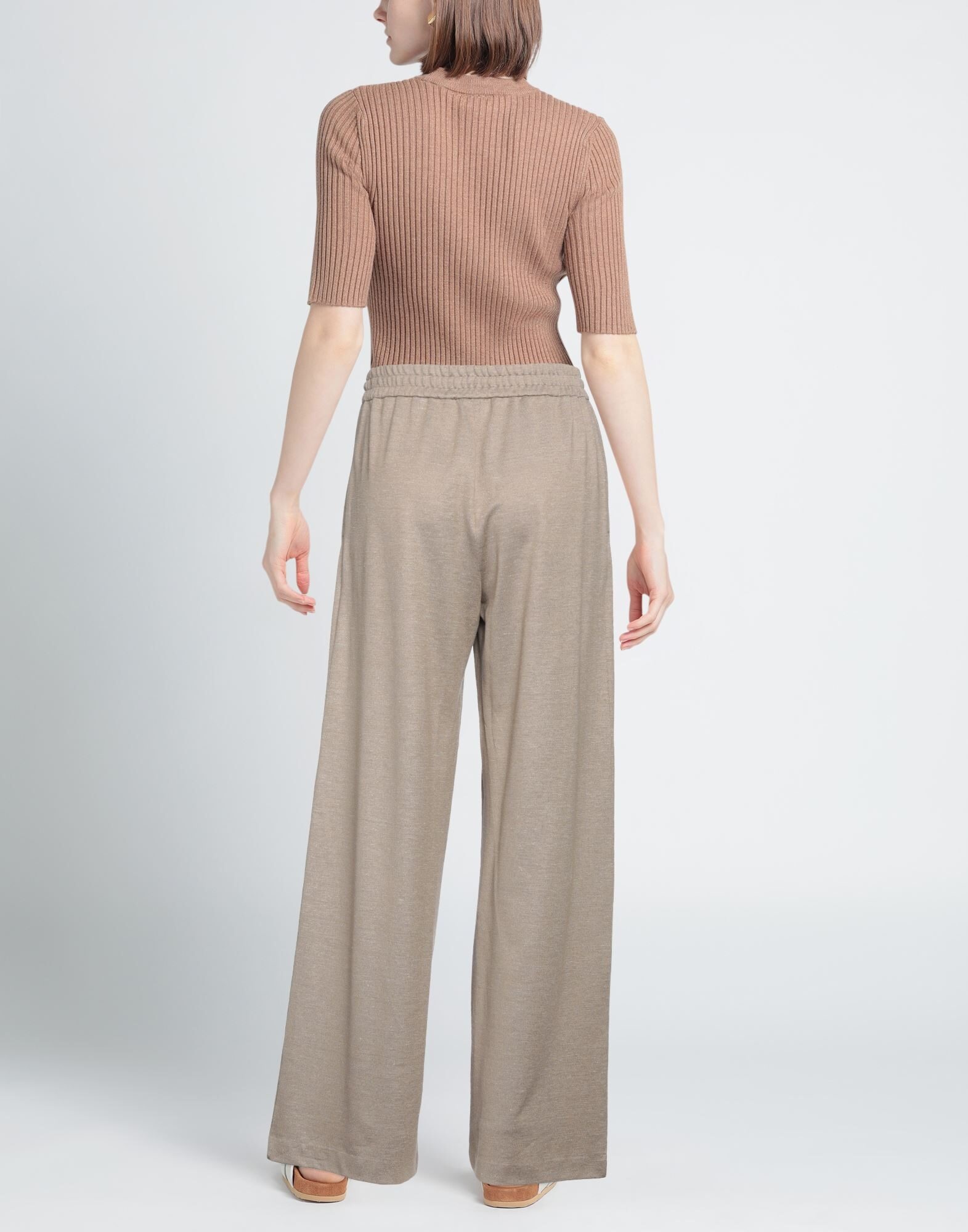 Khaki Women's Casual Pants - 3