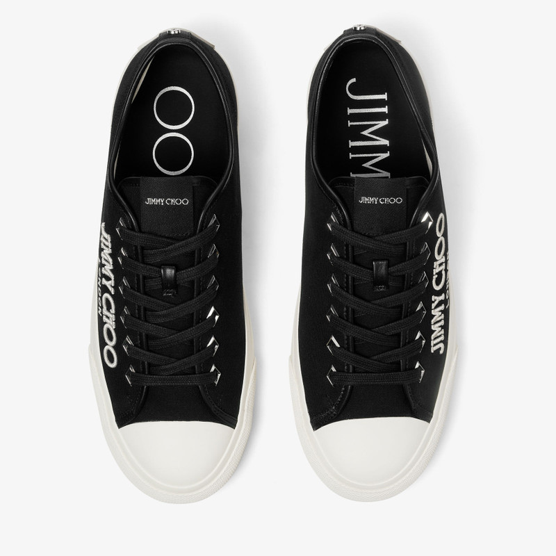 Palma/M
Black and Latte Canvas Low-Top Trainers with Embroidered Logo 4