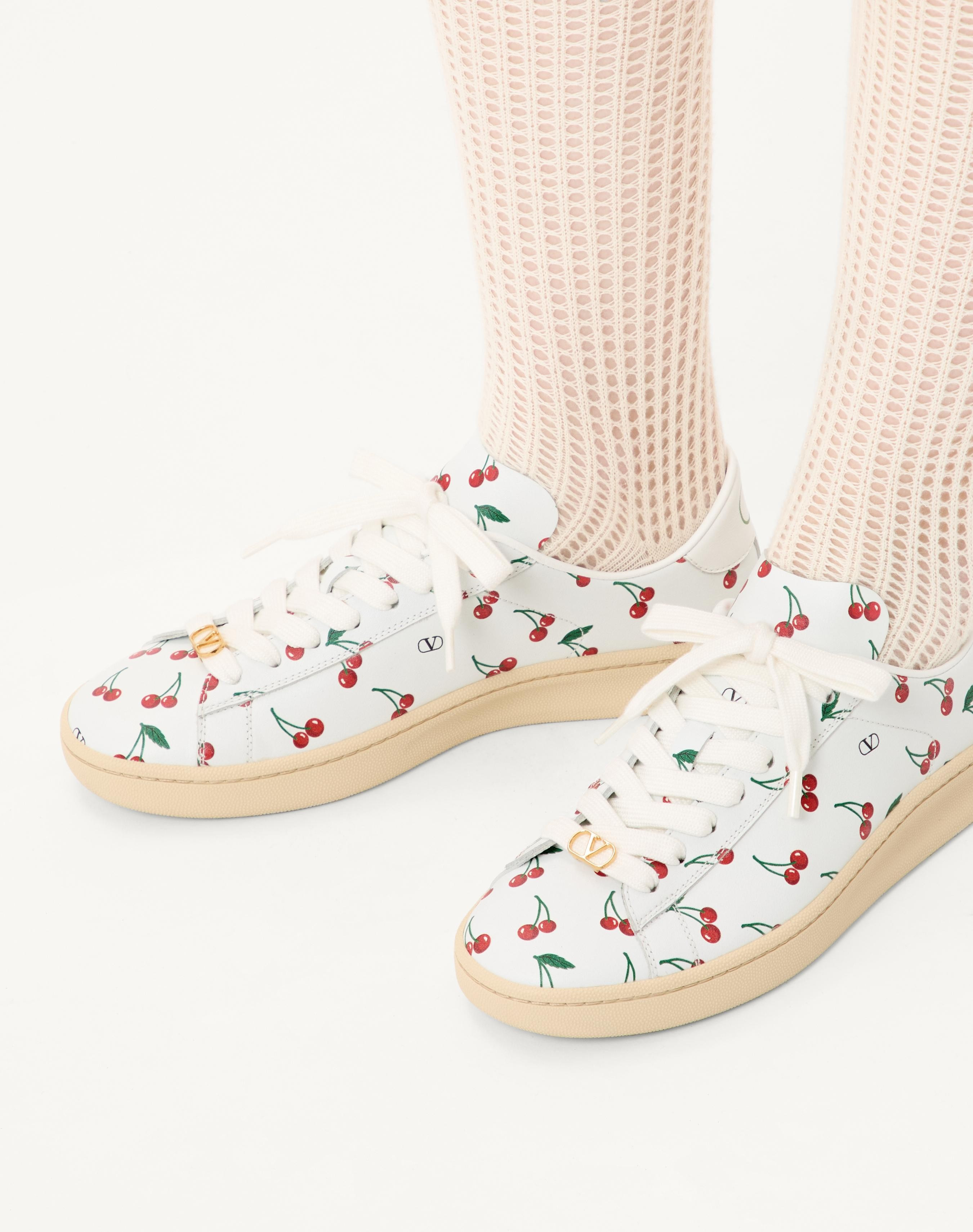 ROYCO SNEAKER IN NAPPA CALFSKIN WITH CHERRYFIC PATTERN - 2