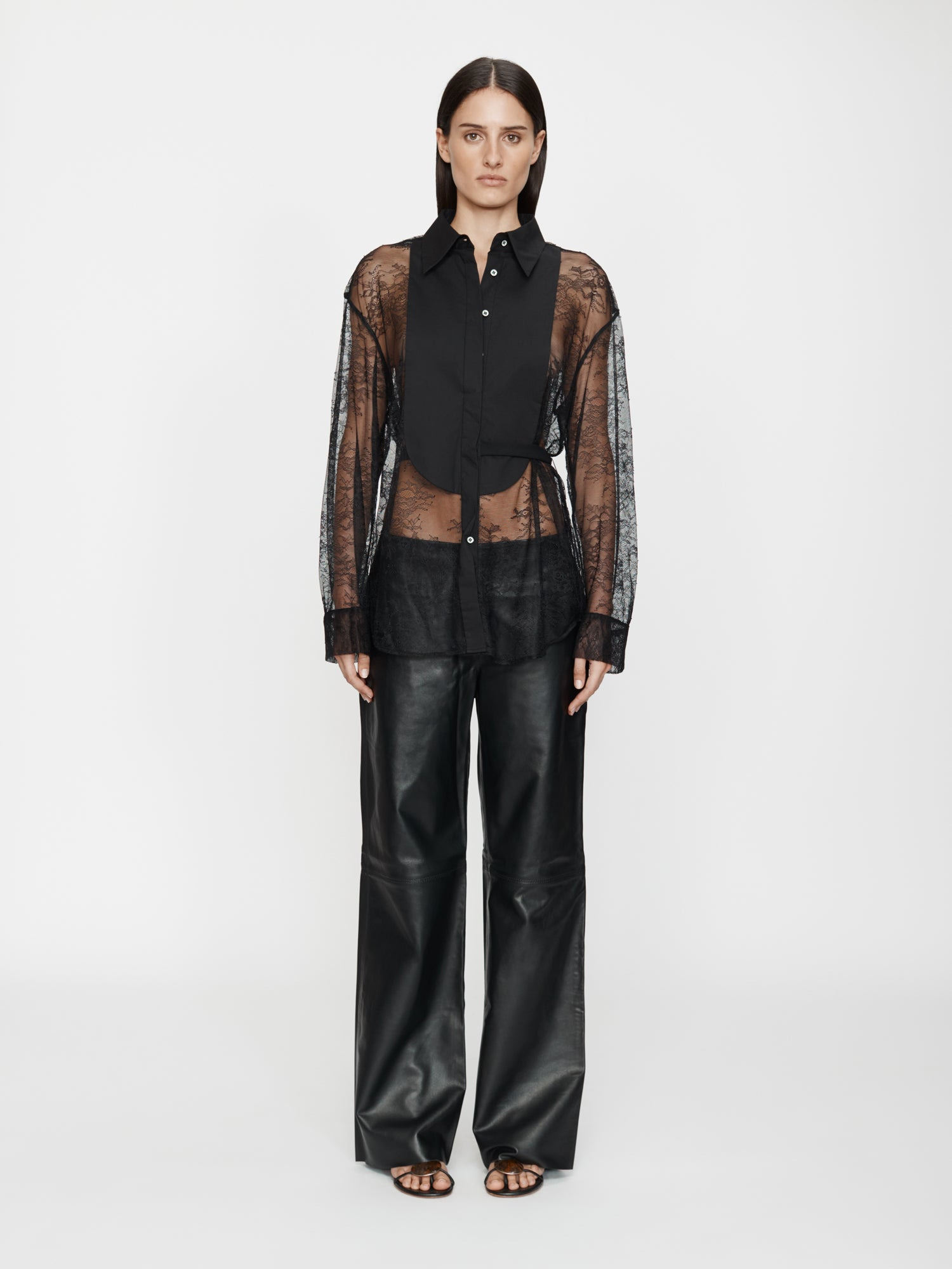 Lace Tux Shirt - 3