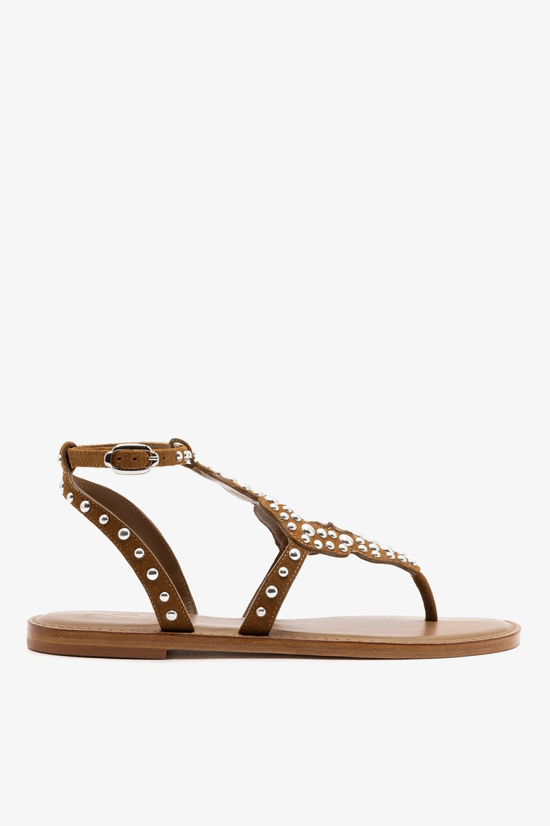 Fiorella Sandal In Russet Suede 1