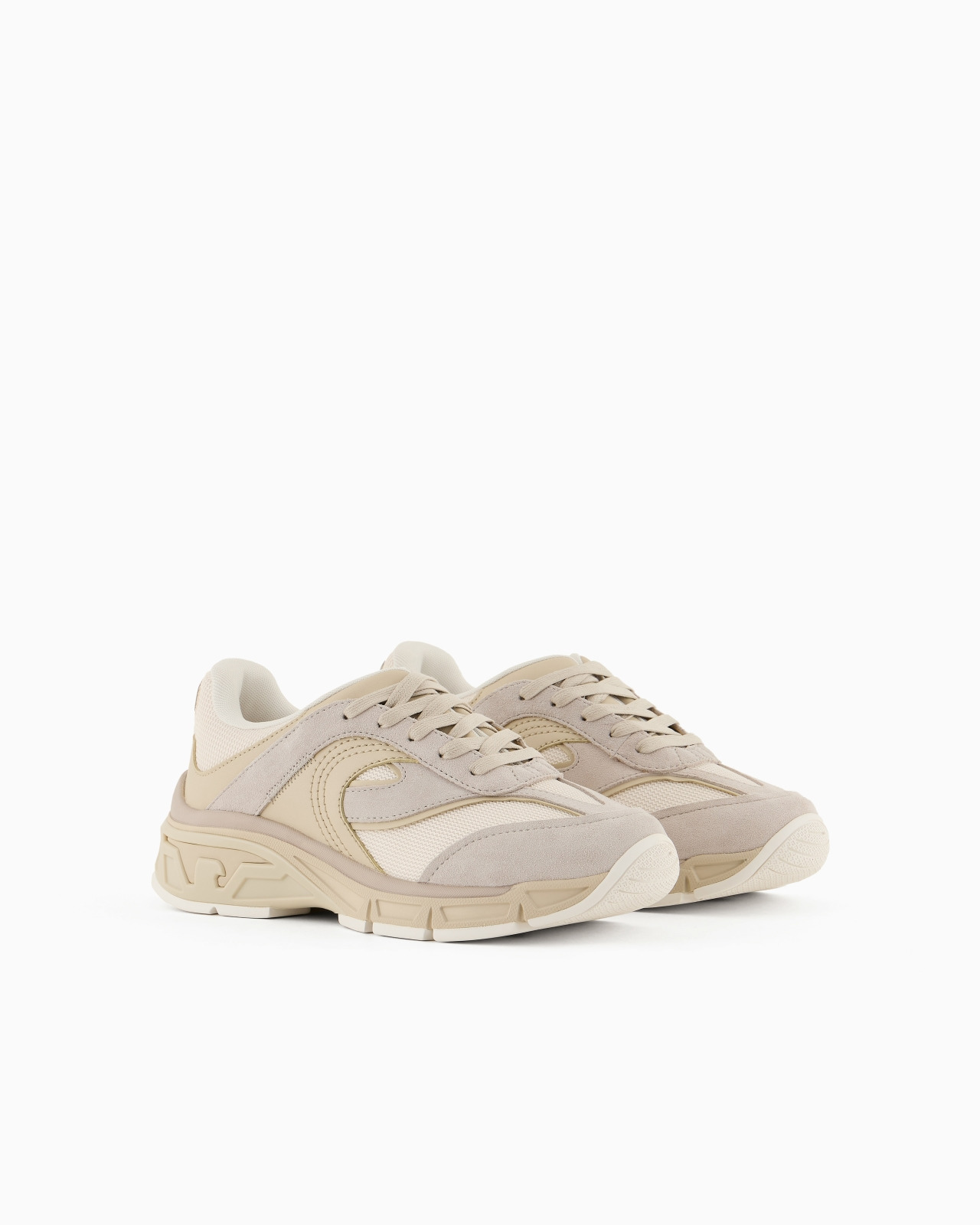 Travel Essential mesh and suede sneakers - 2