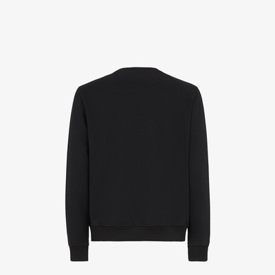 FENDI Black wool and cotton sweatshirt outlook