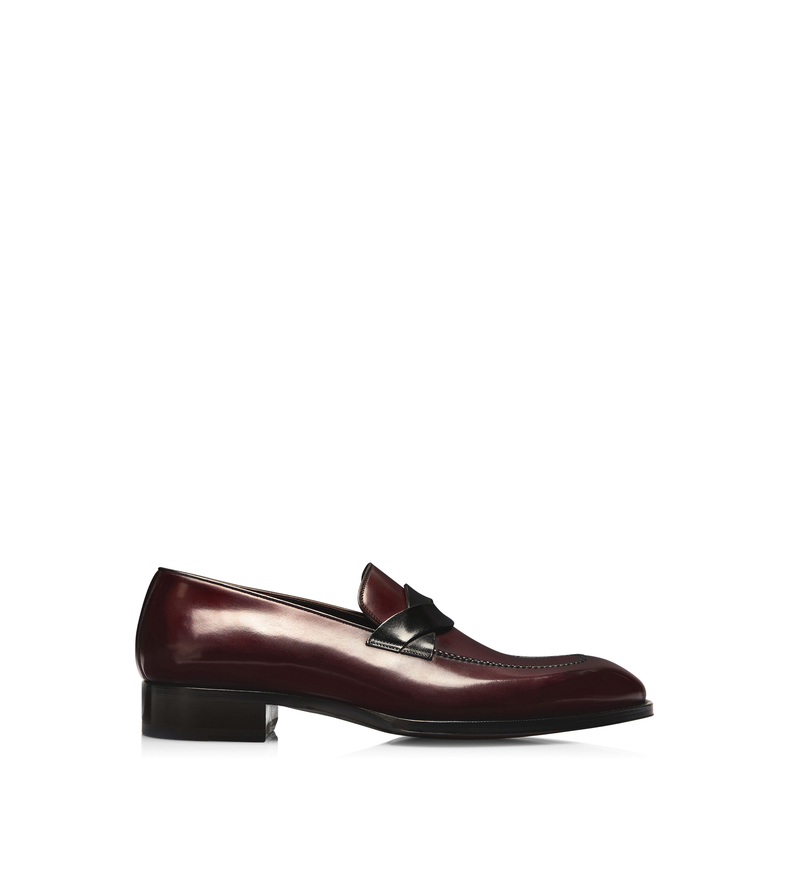 BURNISHED LEATHER ELKAN TWISTED BAND LOAFER - 1