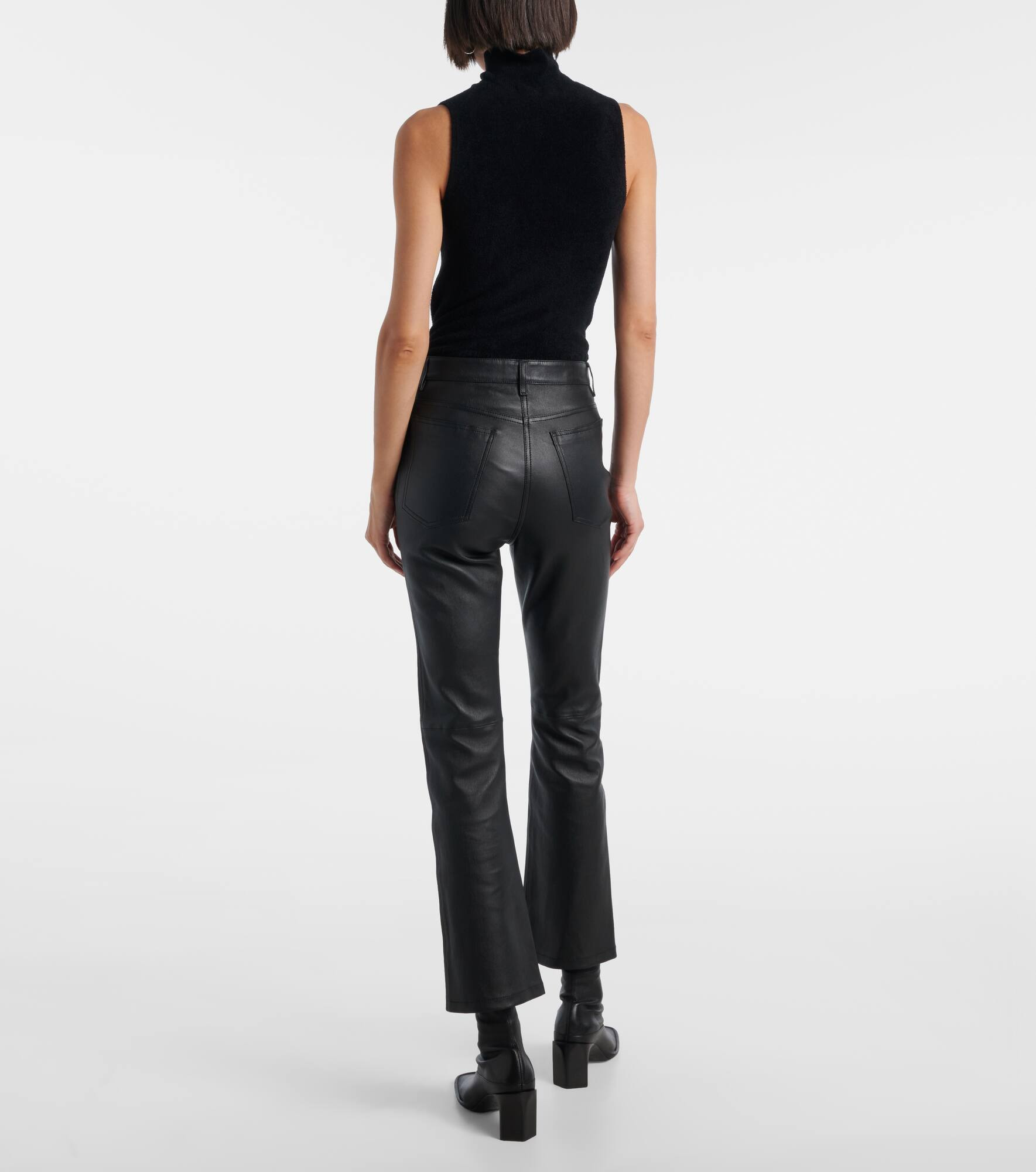 Duke leather slim pants - 3
