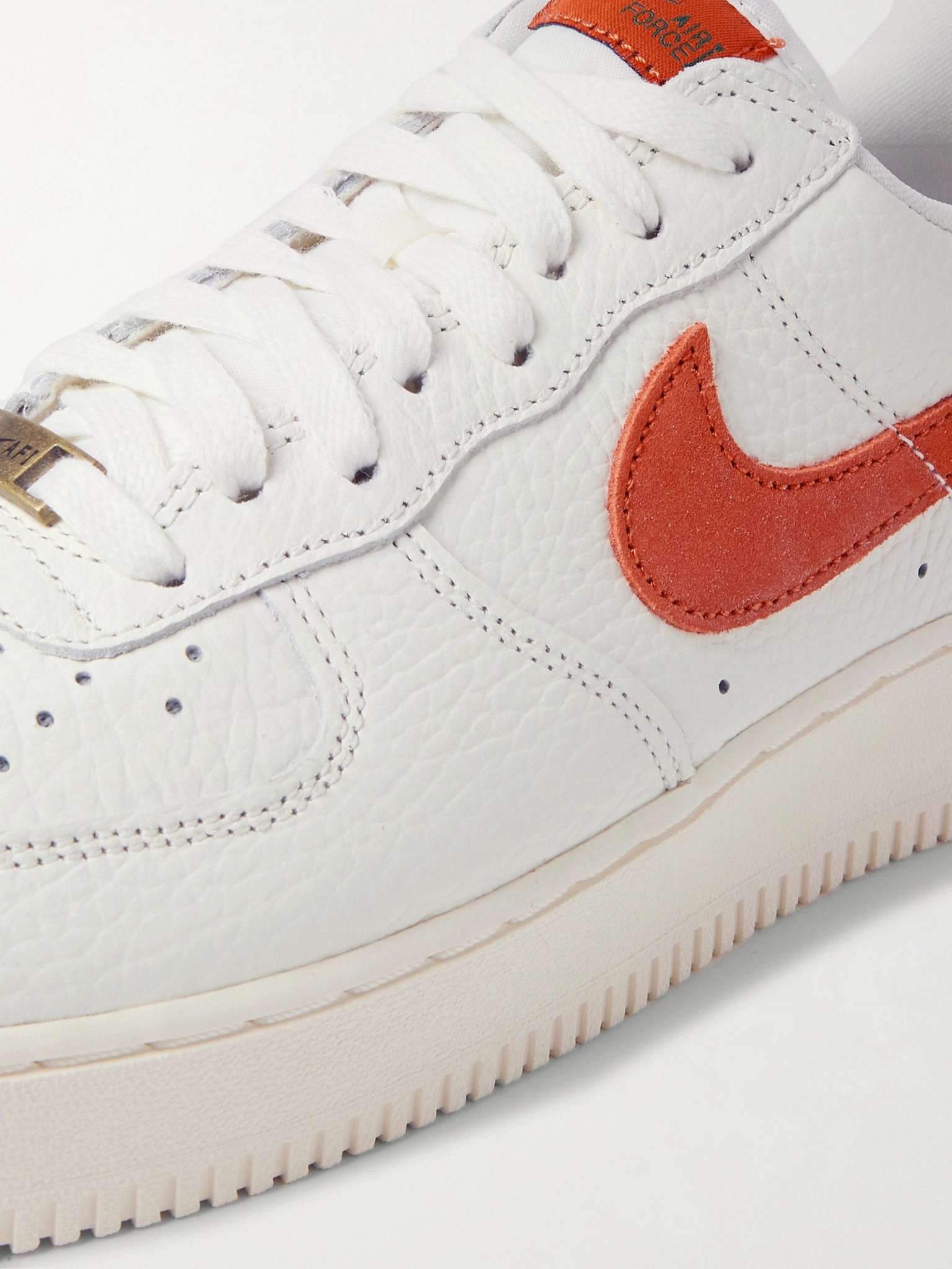 Air Force 1 07 Suede-Trimmed Leather Sneakers - 6