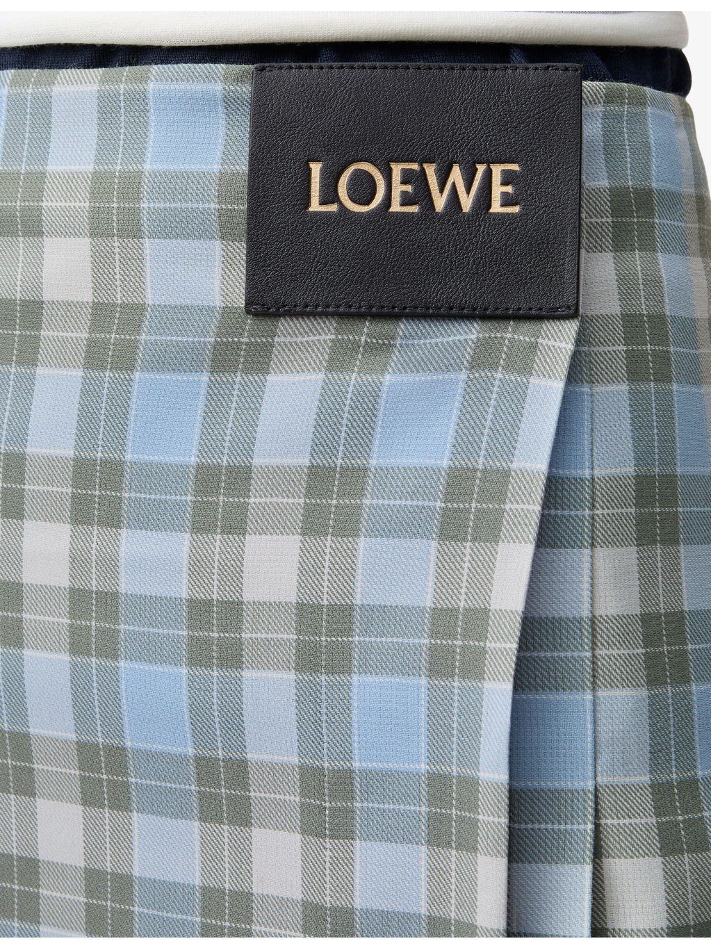Pleated Check Wool-Blend Midi Skirt - 5