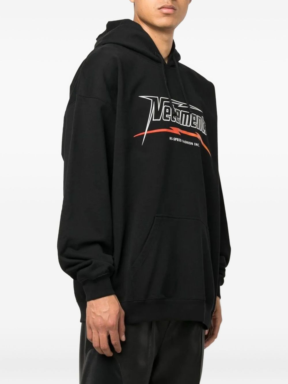 logo-print hoodie - 3