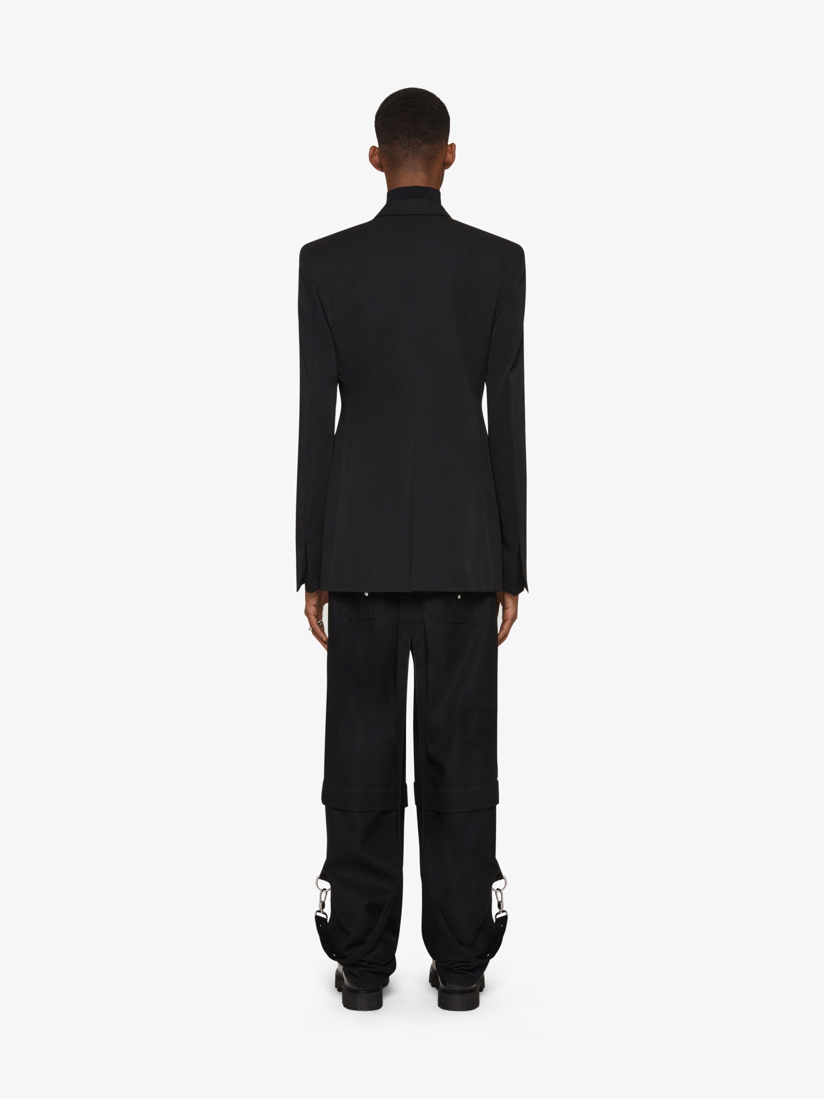 TWO IN ONE DETACHABLE PANTS IN WOOL WITH SUSPENDERS - 4