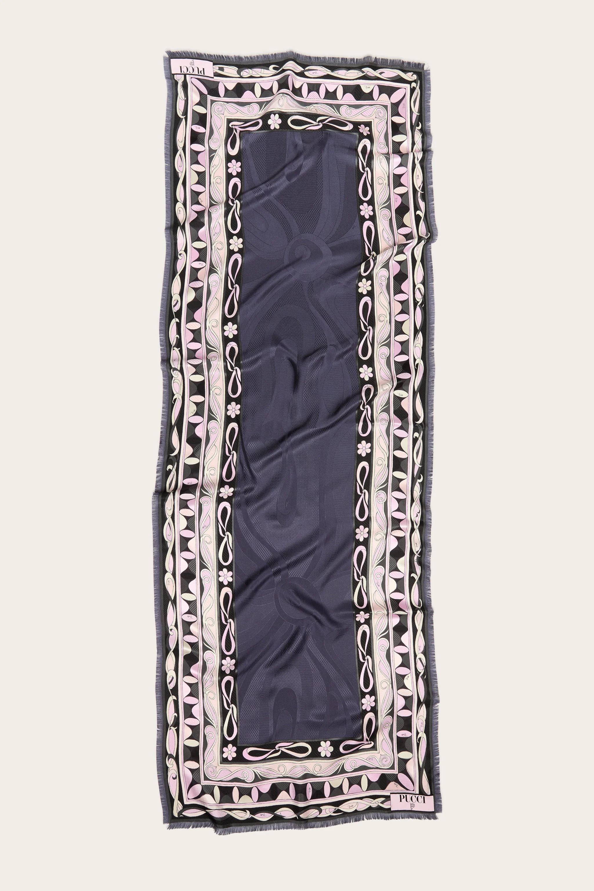 MIXED PRINTS SILK STOLE - 1