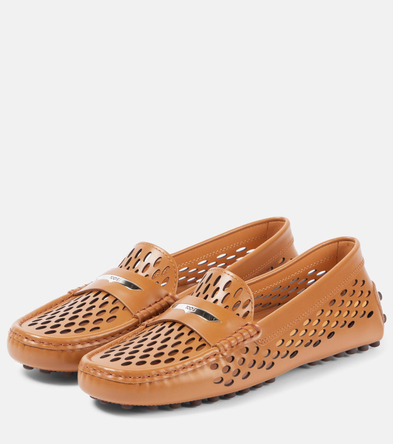 Gommino perforated leather driving shoes 4