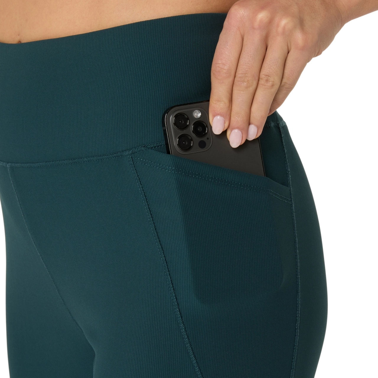 WOMEN'S RIB HIGH WAIST  7/8 TIGHT - 5