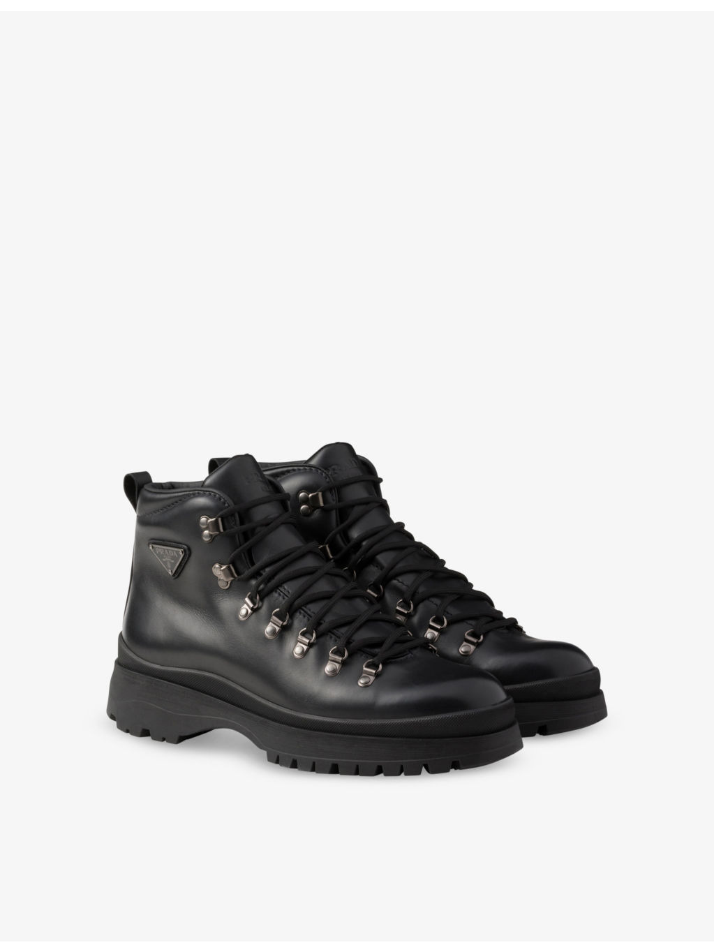Brixxen triangle-plaque leather ankle boots - 3
