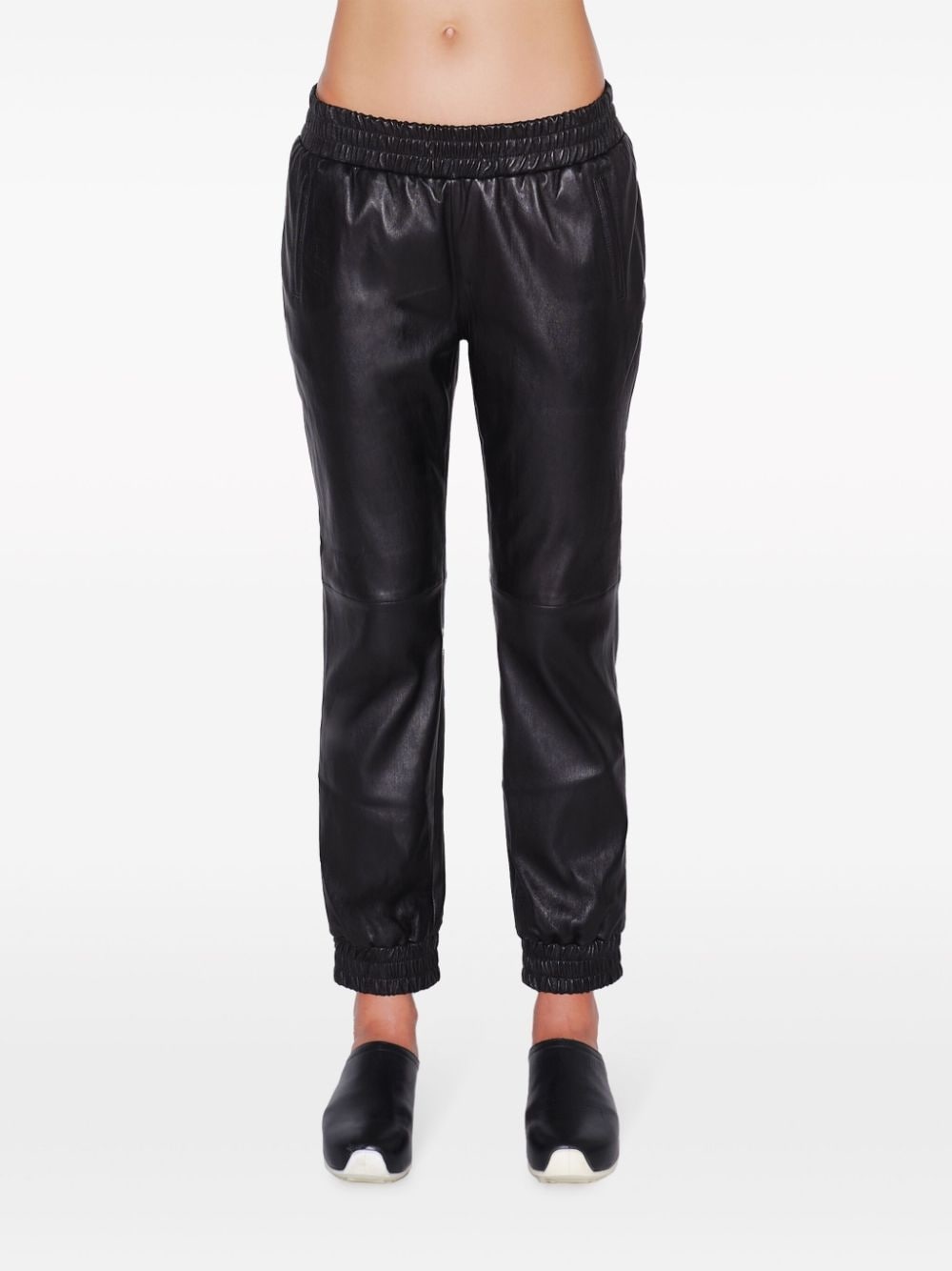 Plonge leather track pants - 3