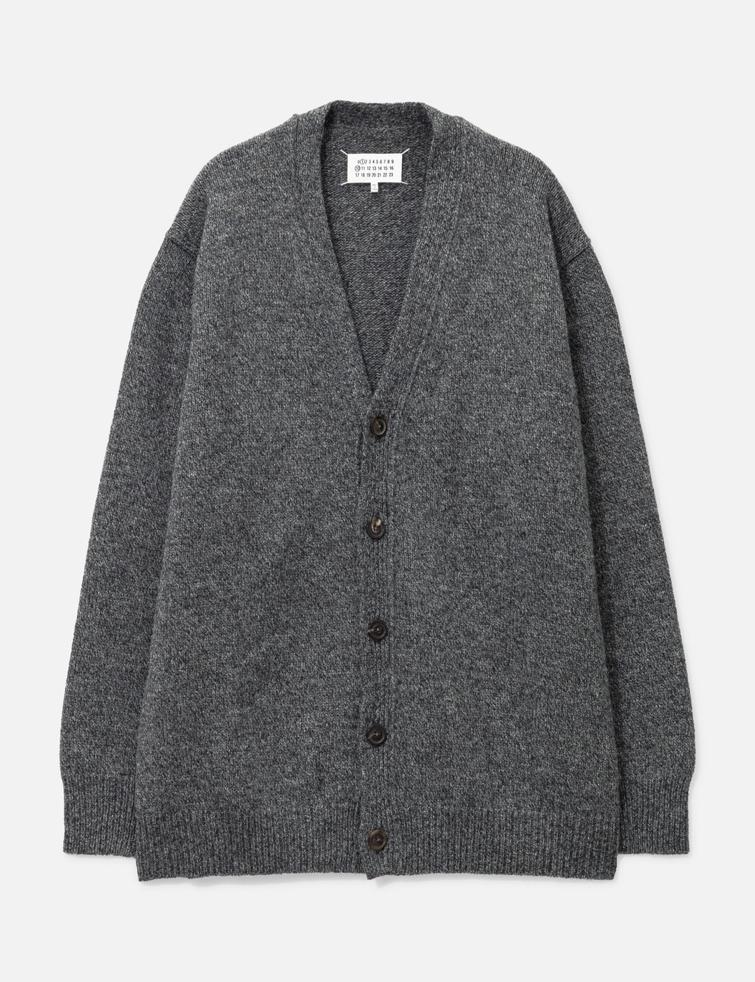 SHETLAND WOOL KNIT CARDIGAN - 1