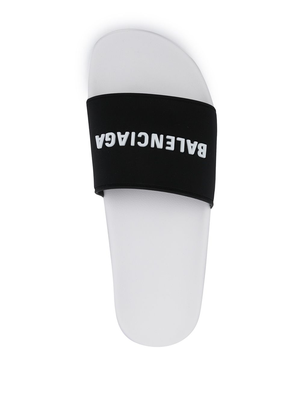 raised logo slide sandals - 4