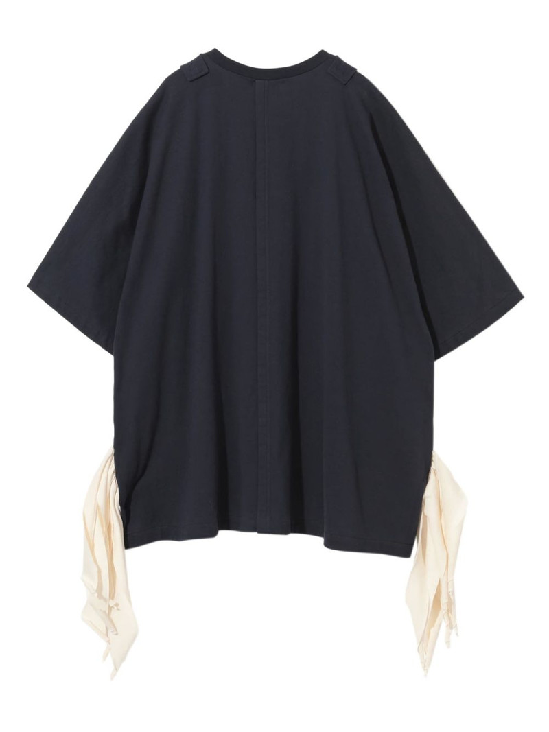 UNDERCOVER zipper-embellishment tie-detail t-shirt outlook