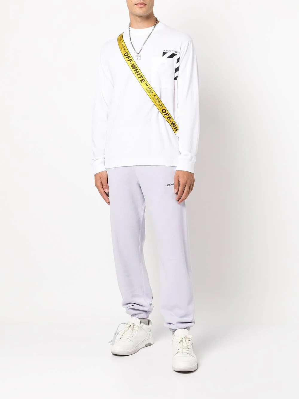 Diag Stripe-print track pants - 2