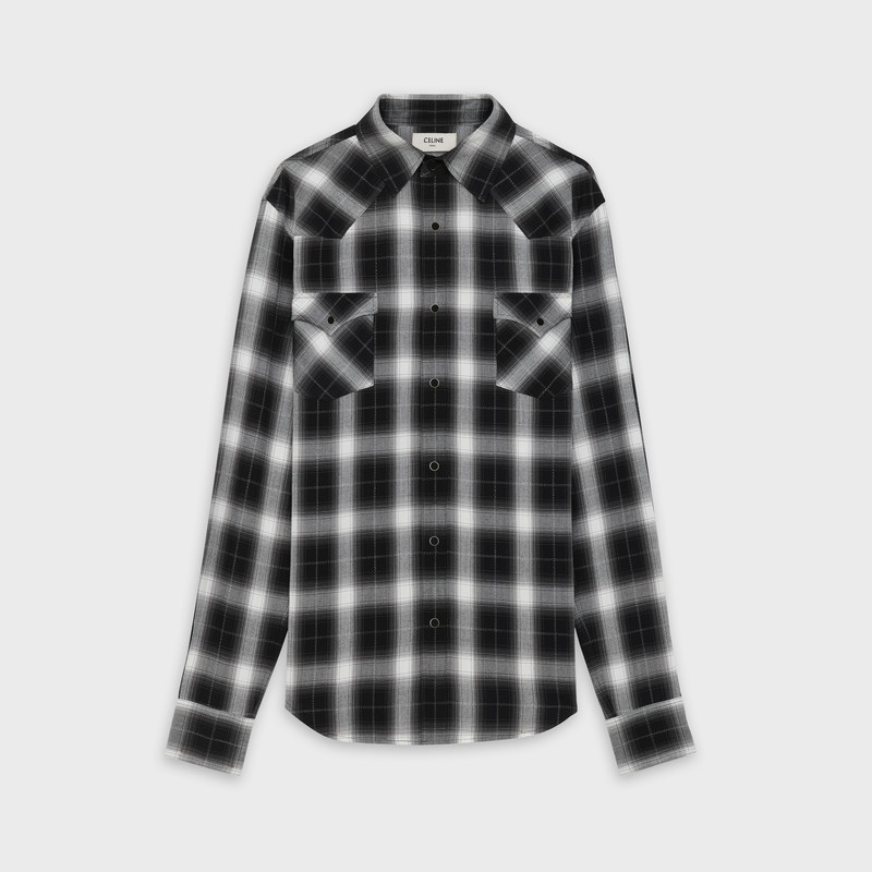 CLASSIC SHIRT IN CHEKERED VISCOSE 1