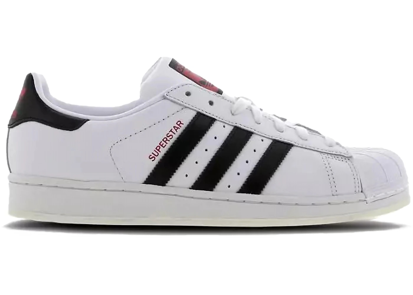 adidas Superstar White Red Black - 1