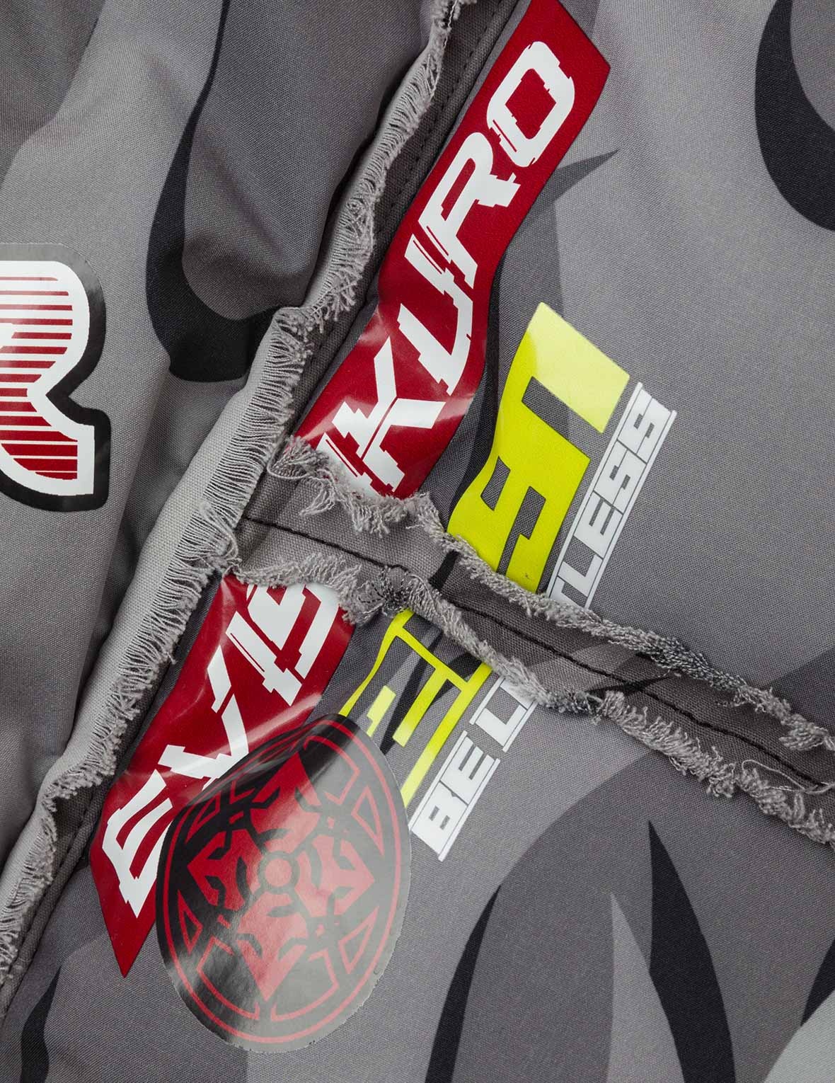 Tear-Away Racing Camouflage Oversized Down Jacket - 9